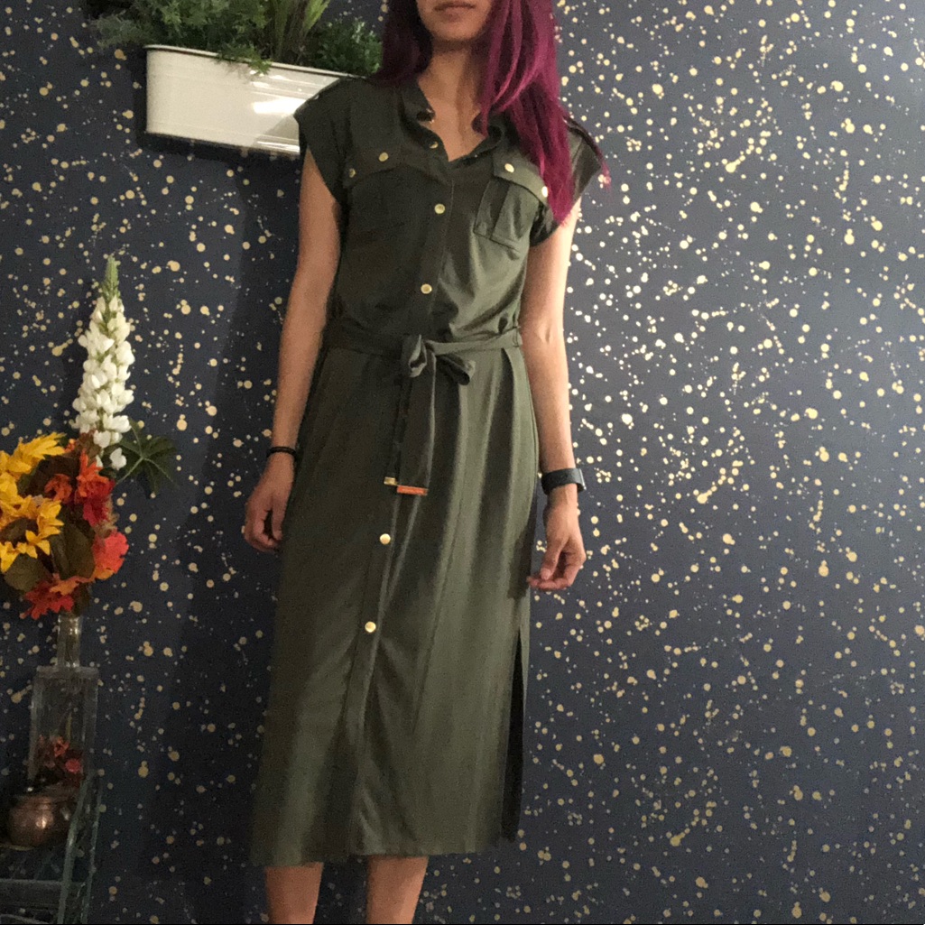 Michael Kors Olive Green Dress